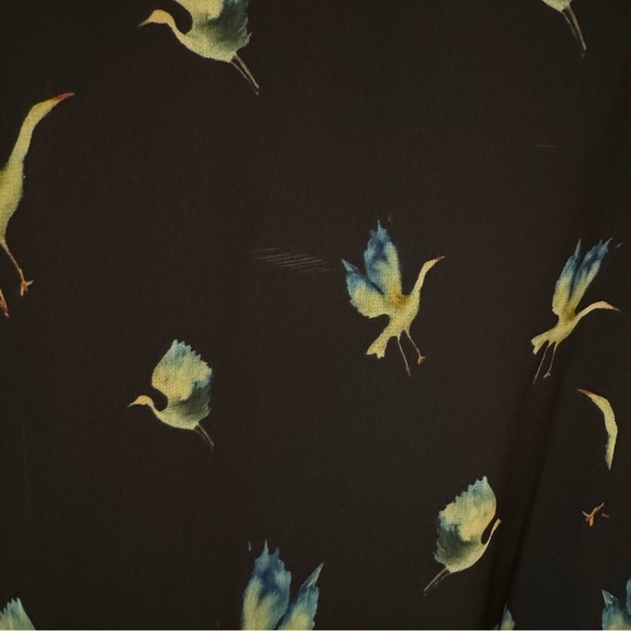 Grey Jason Wu Sleeveless Bird Print‎ Dress - Picture 4 of 8